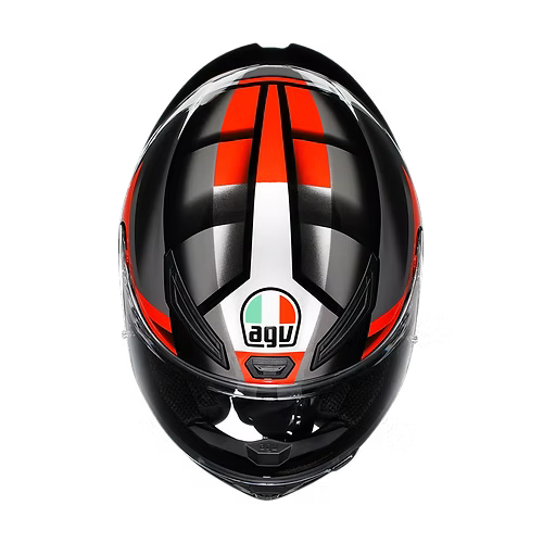 AGV K1 S HELMET - FASTLAP BLACK/GREY/RED (ISI & ECE2206)