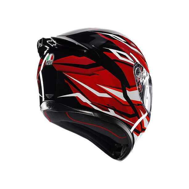 AGV K1 S HELMET - LION BLACK/RED/WHITE (ISI & ECE2206)