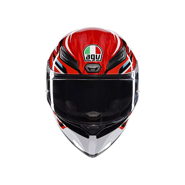 AGV K1 S HELMET - LION BLACK/RED/WHITE (ISI & ECE2206)