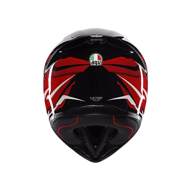 AGV K1 S HELMET - LION BLACK/RED/WHITE (ISI & ECE2206)