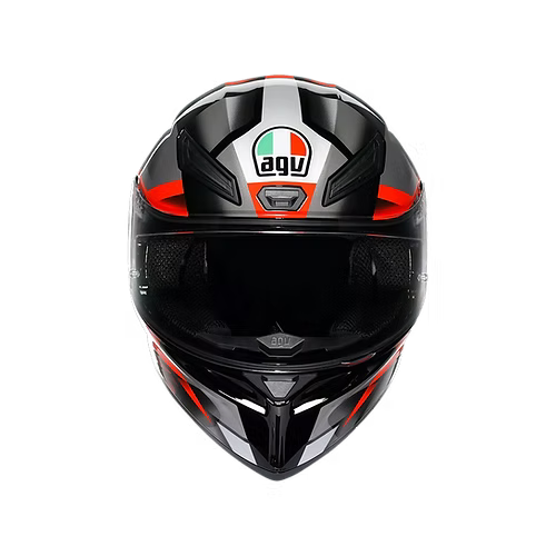 AGV K1 S HELMET - FASTLAP BLACK/GREY/RED (ISI & ECE2206)