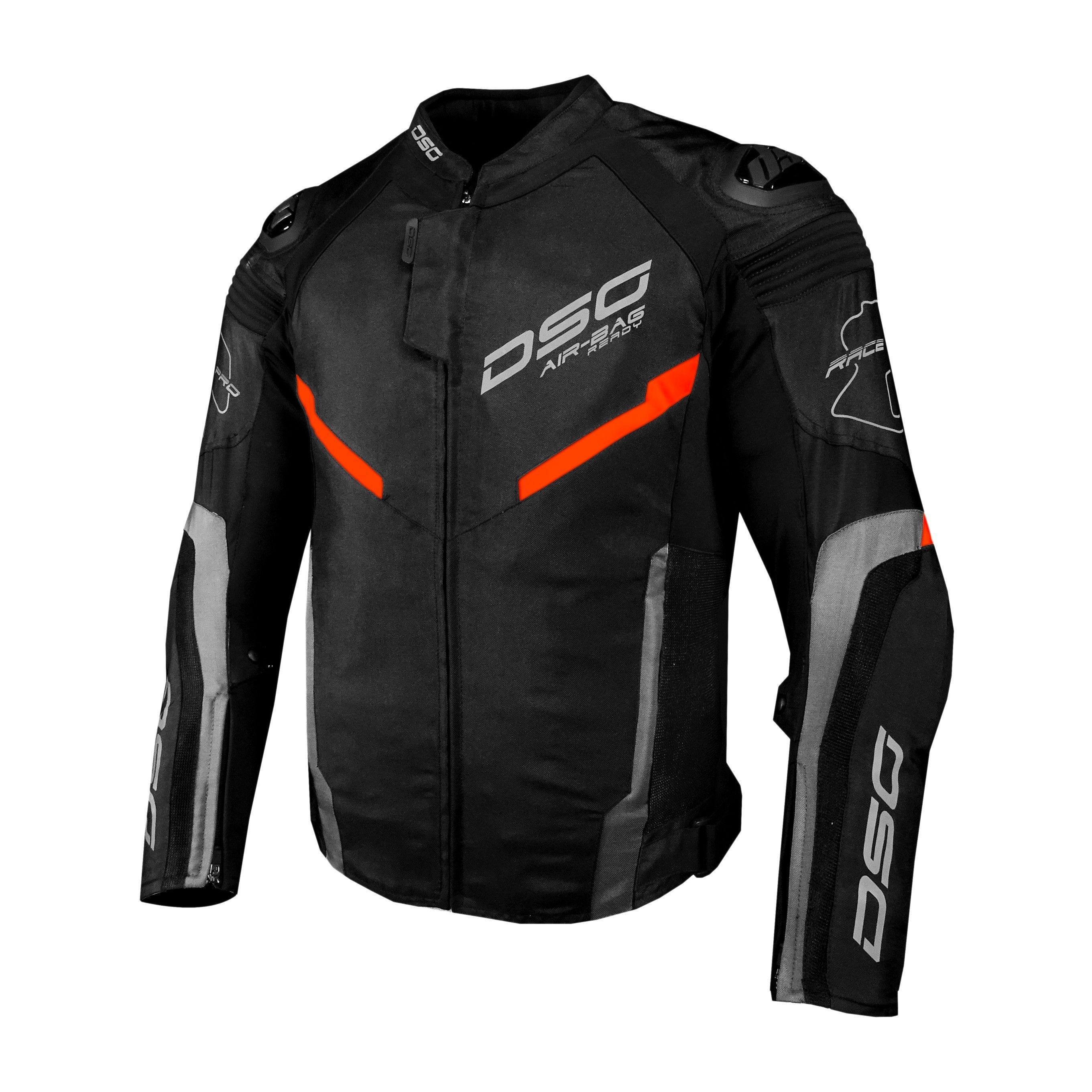 DSG RACE PRO JACKET Black Red Fluo