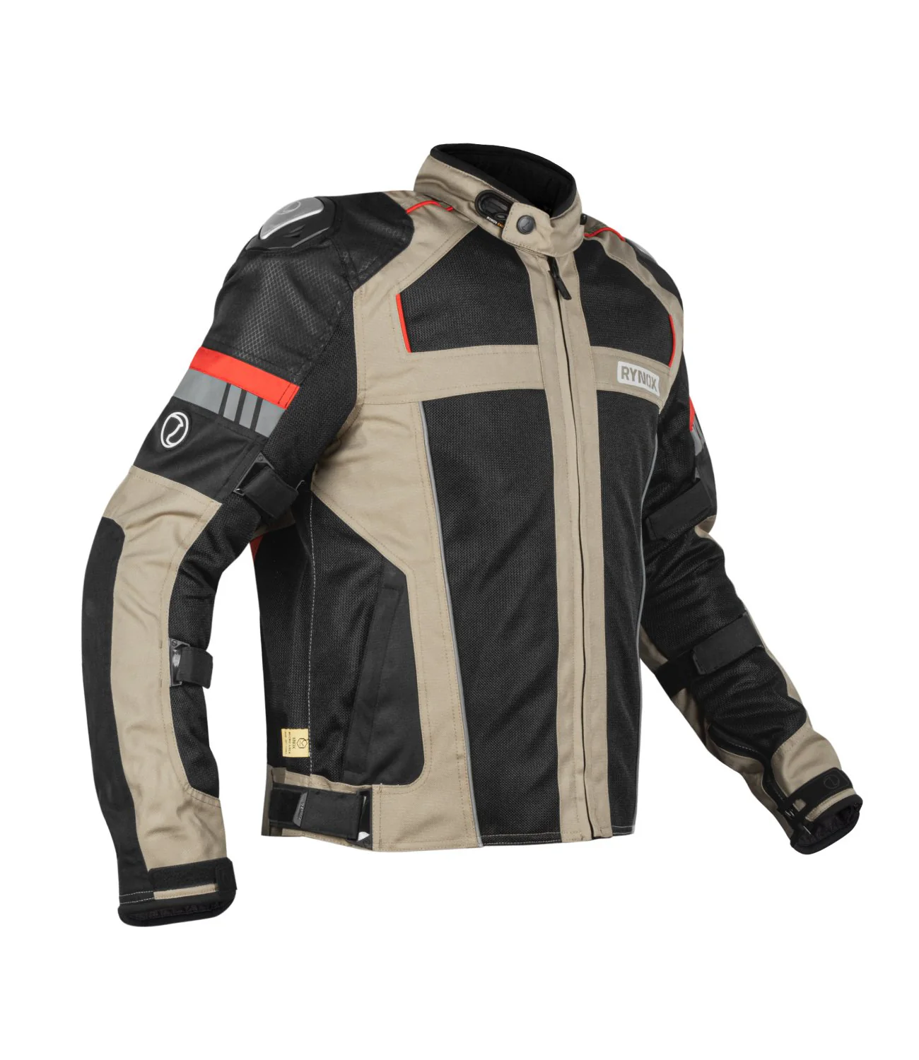 RynoxStormEvoJacketBlackSandBrown1 Storm Evo L2 Jacket - Image 1