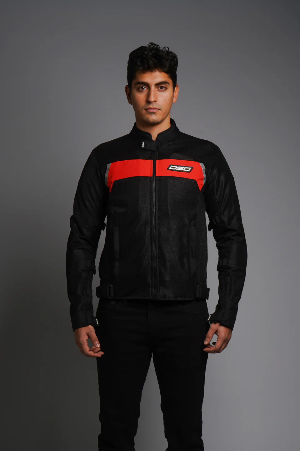 dsg_roadster_riding_jacket_black_red Roadster Jacket - Image 1